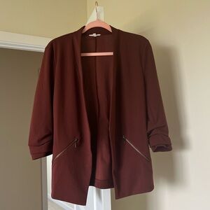 Burgundy blazer